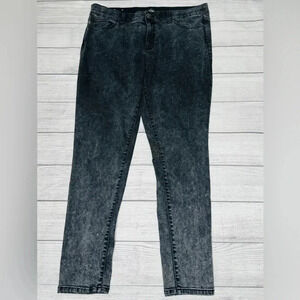LuLaRoe Jeans Women’s ‎ Black Charcoal Acid Wash  Skinny Stretch Denim Size 36